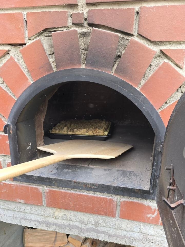 Der Kuchen kommt heraus