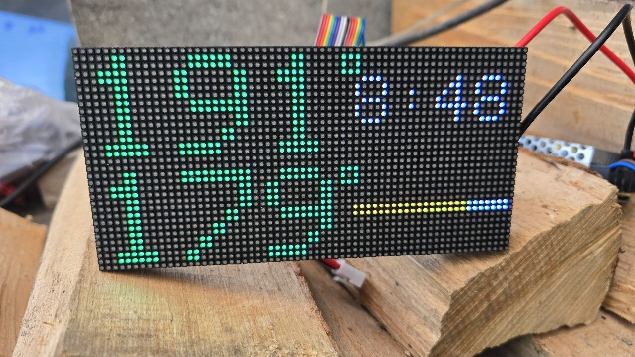 Wood-Fired Oven: The Controller Gives Up Its Display and Gets an LED Matrix