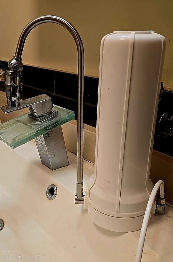 Sink with water filter
