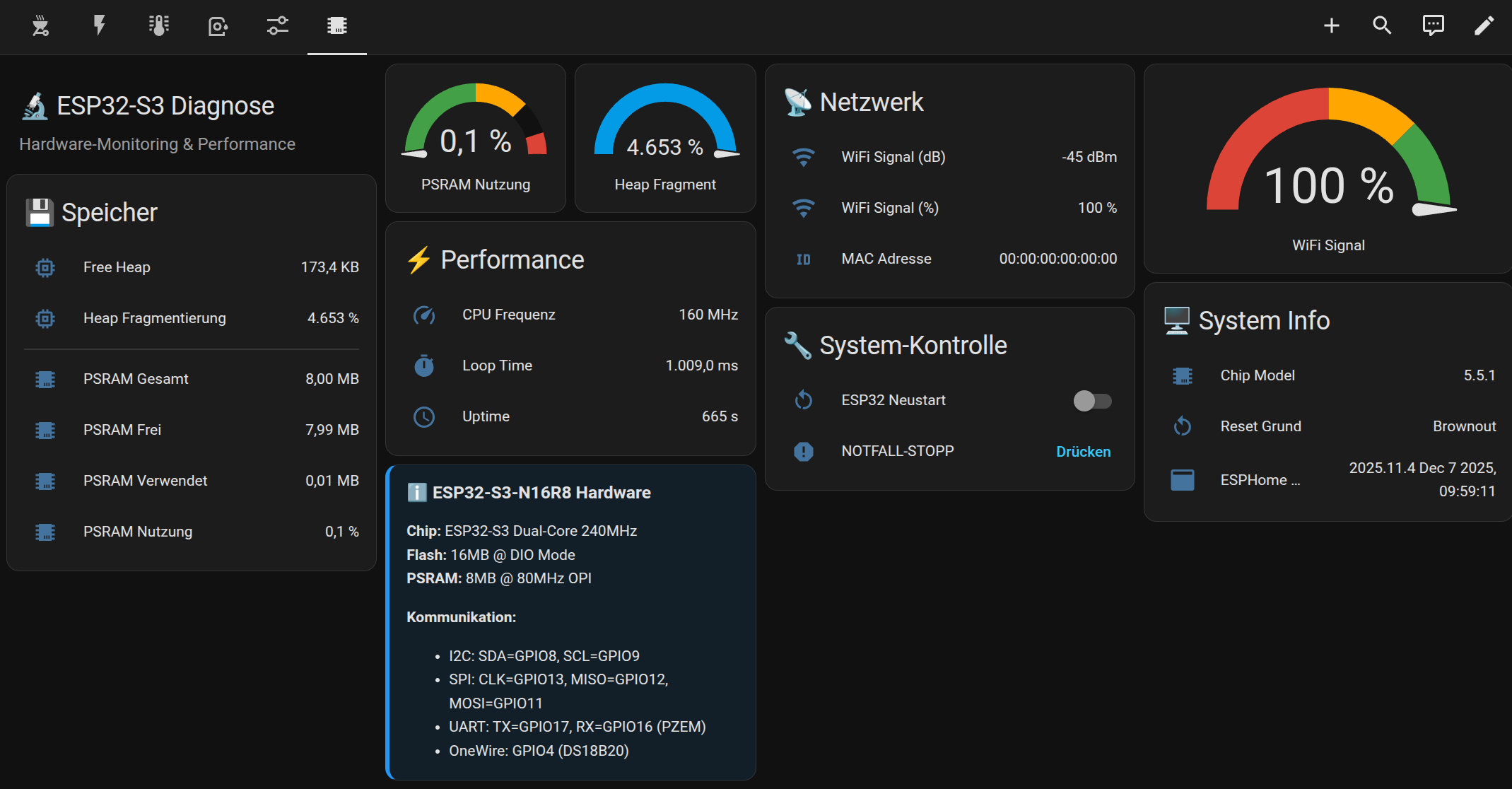 Home Assistant Karten für Lüfter, Heizung und Energieverbrauch